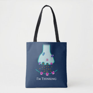 Tote Bag Je pense à la synapse neuronale