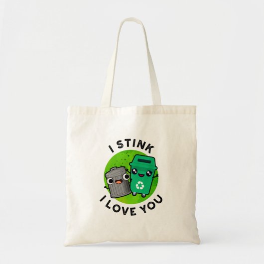 Tote Bag Je Pense Donc Je Suis Drôle Trash Pun (Devant)