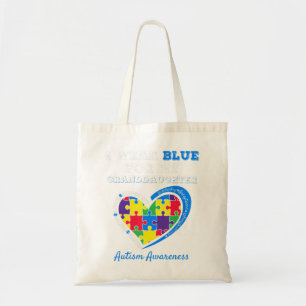 Tote Bag Je Porte Du Bleu Pour La Famille De Sensibilisatio