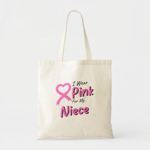 Tote Bag Je Porte du Rose Pour Ma Nièce