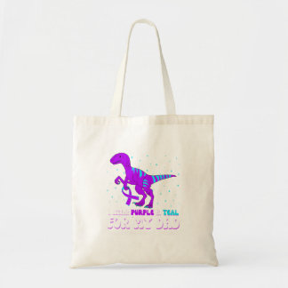 Tote Bag Je porte du violet sarcelle pour la prévention de