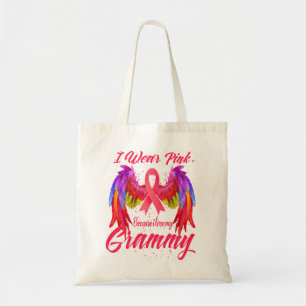 Tote Bag Je Porte Le Rose Parce Que J'Aime Mon Grammy Cance