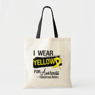 Tote Bag Je porte les sujets jaunes de conscience