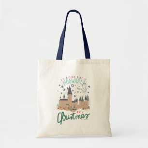 Tote Bag Je préfère rester à Poudlard ce Noël