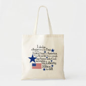 Tote Bag Je promets l'allégeance au drapeau de l'Union (Devant)