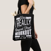 Tote Bag Je Regrette Vraiment Que La Motivation De Fitness  (De près)