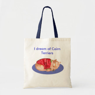 Tote Bag Je rêve des terriers de cairn Fourre-tout