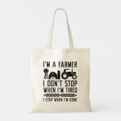 Tote Bag Je suis agriculteur (Dos)