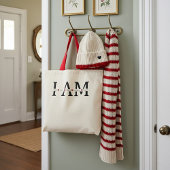 Tote Bag Je suis Aimé, Choisi, Digne, Victorieux, Assez