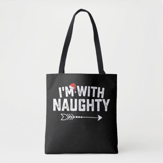Tote Bag Je suis avec des couples coquins de Noël (Devant)