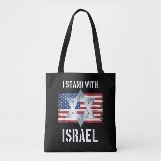 Tote Bag je suis avec Israël  (Devant)