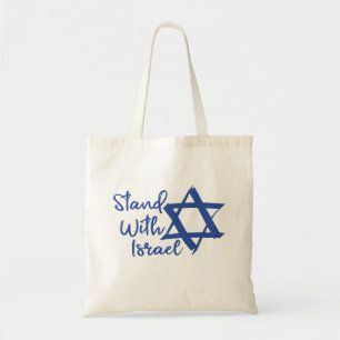 Tote Bag Je Suis Avec L'Amour D'Israël