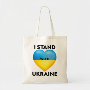 Tote Bag Je Suis Avec L'Ukraine, Nous Soutiendons L'Ukraine