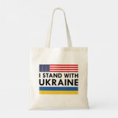 Tote Bag Je Suis Avec Ukraine USA (Dos)