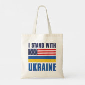 Tote Bag Je Suis Avec Ukraine USA (Dos)