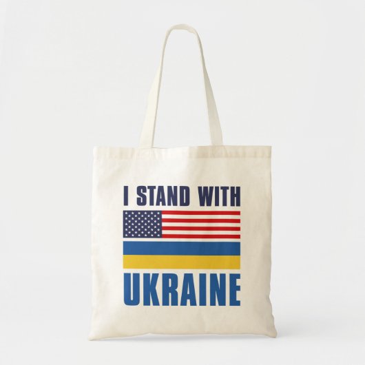Tote Bag Je Suis Avec Ukraine USA (Devant)