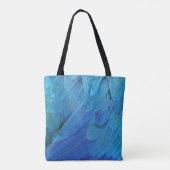 Tote Bag Je suis bleu - Plumes Macaw (Dos)