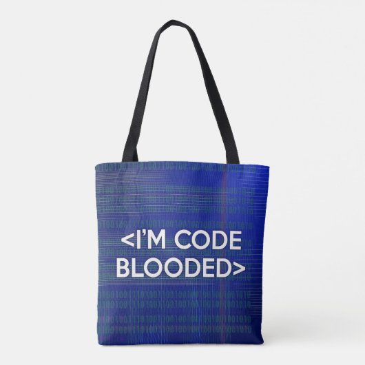 TOTE BAG JE SUIS CODE SANGUINAIRE (Dos)