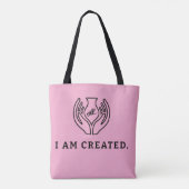 Tote Bag Je Suis Créé (Dos)
