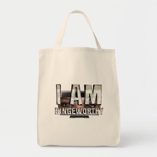 Tote Bag Je suis digne d'une soirée binge-watching (Devant)