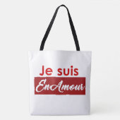 Tote bag je suis en amour (Devant)