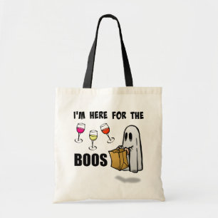 Tote Bag Je suis ici pour le Fantôme d'Halloween de Boos