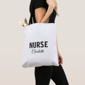 Tote Bag Je suis infirmière médecin expert ajouter votre no (De près)
