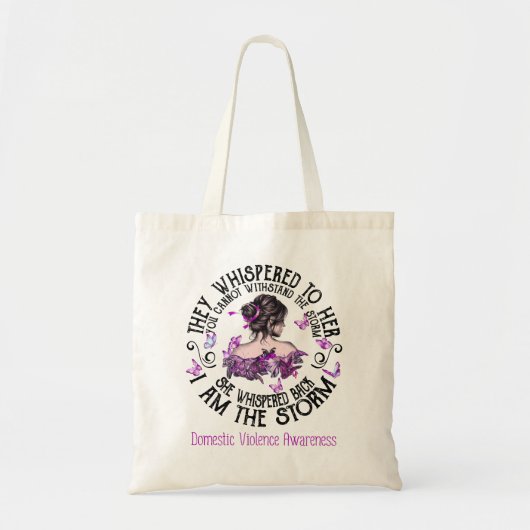 Tote Bag Je Suis La Conscience De La Violence Domestique À  (Devant)