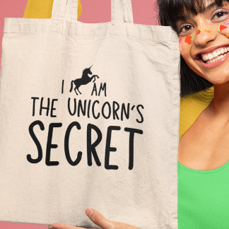 Tote Bag Je suis le Secret Quirky Inspirational de la licor
