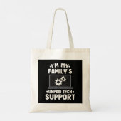 Tote Bag Je suis l'ordinateur drôle de soutien technique no (Dos)