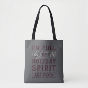 Tote Bag Je suis plein d'esprit de Noël alias Boire du Vodk