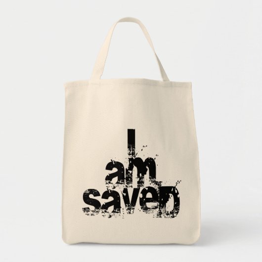Tote Bag Je suis sauvé chrétien (Devant)