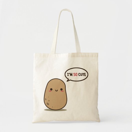Tote Bag Je suis si mignonne patate (Devant)