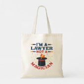 Tote Bag Je suis un avocat pas un magicien (Dos)