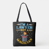 Tote Bag Je suis un avocat pas un magicien (Dos)