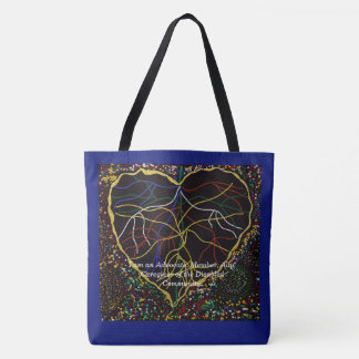 Tote Bag Je suis un défenseur, un membre, un allié, un aida
