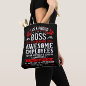 Tote Bag Je Suis Un Fier Chef De Freaking Employés Géniaux (De près)