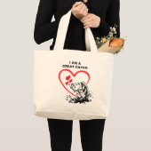 Tote Bag JE SUIS UN GRAND HÔTEL Aimer Pêche (Devant (produit))