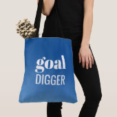 Tote Bag Je suis un objectif Digger Blue Gradient Fourre-to (De près)