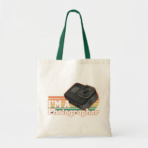 Tote Bag Je suis un photographe, photographe coloré vintage