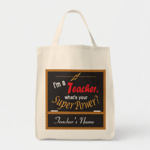 Tote Bag Je suis un professeur, ce qui est la votre