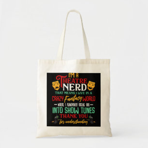 Tote Bag Je suis un Théâtre Nerd sur scène Amateurs de théâ