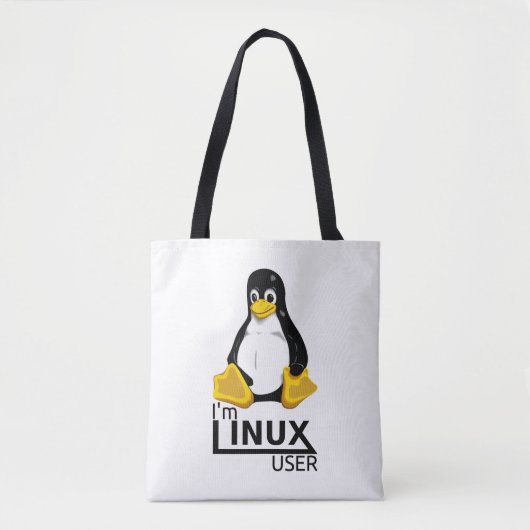 Tote Bag Je suis un utilisateur Linux (Devant)
