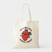 Tote Bag Je suis une grande affaire Aorta Connais Funny Hea (Devant)