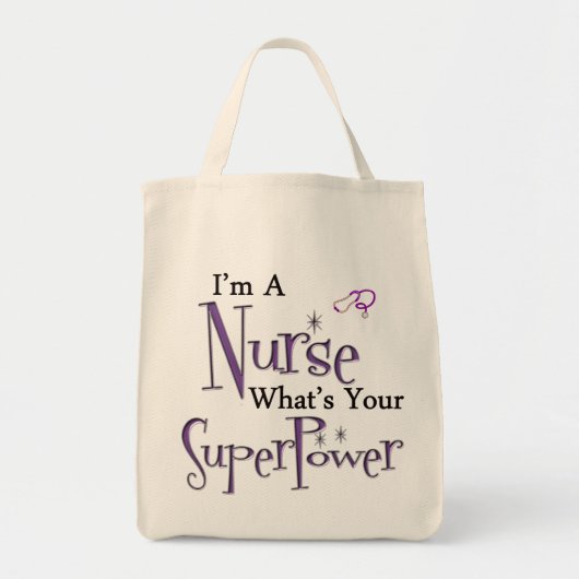 Tote Bag Je suis une infirmière (Devant)