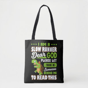 Tote Bag Je suis Une Tortue Lente Marathon Drôle Courir