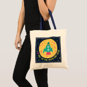 Tote Bag Je t'aime à la lune et au Rocketship arrière (Devant (produit))