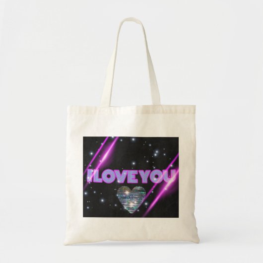 Tote Bag Je t'aime fourre-tout :) (Devant)