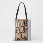 Tote Bag je t'aime maman  (Devant)