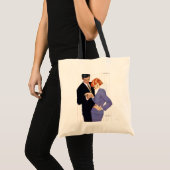 Tote Bag Je T'Aime, Maman Fille (Devant (produit))